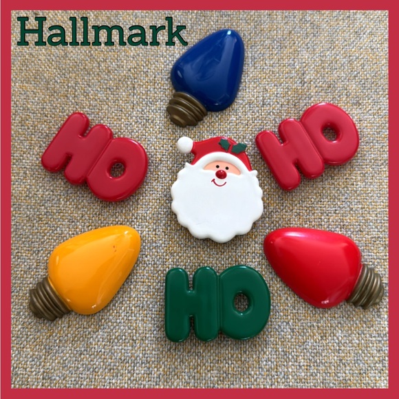 Hallmark Accessories - 🎄VINTAGE HALLMARK CHRISTMAS BUTTON COVER BUNDLE - Stocking Stuffer